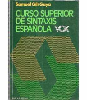 Curso superior de sintáxis española Vox