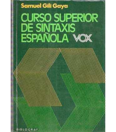 Curso superior de sintáxis española Vox