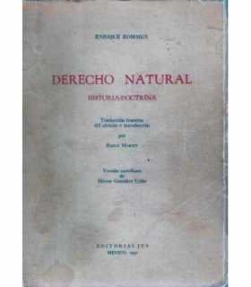 Derecho Natural. Historia - Doctrina