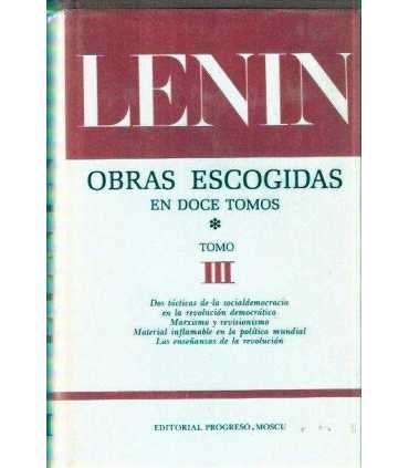 Obras escogidas en 12 tomos. Tomo III 1905-1912