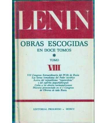 Obras escogidas en 12 tomos. Tomo VIII De marzo a