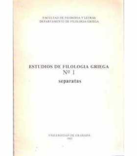 Estudios de Filología Griega, 1. Separatas