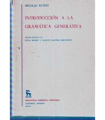 Introducción a la gramática generativa