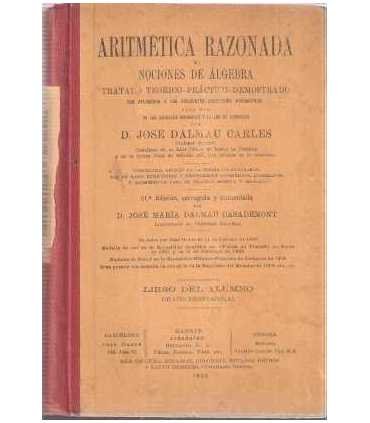 Aritmética razonada y Nociones de Álgebra