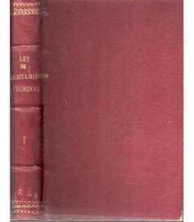 Ley de Enjuiciamiento Criminal. Tomo I