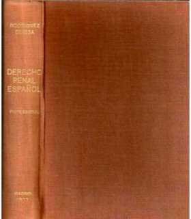 Derecho Penal Español. Parte General