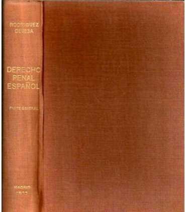 Derecho Penal Español. Parte General