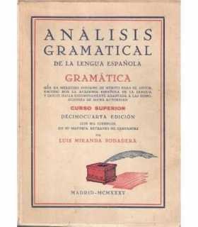 Análisis gramatical de la Lengua Española