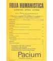 Folia Humanística. Tomo VII, Nº 76, Abril