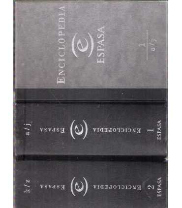 Enciclopedia Espasa tomos 1 y 2.