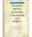 Decisiones óptimas de inversión y financiación en la empresa