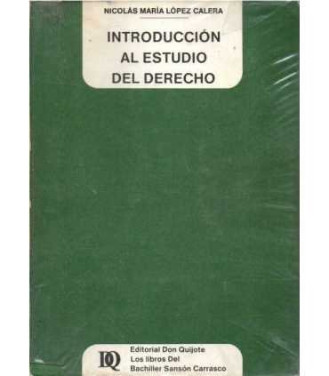 Introducción al estudio del Derecho