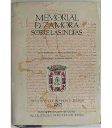 Memorial de Zamora sobre las Indias. Reproducción facsimilar.
