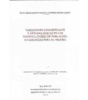 Variaciones conceptuales y metadológicas en los nomenclátores de población. Sugerencias para su mejora.