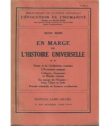 En marge de l’histoire universelle