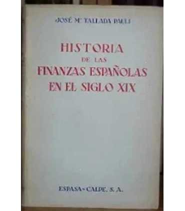 Historia de las finanzas españolas en el siglo XIX