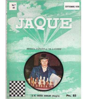 Jaque. Revista española de ajedrez nº 81 Septiembre 1978