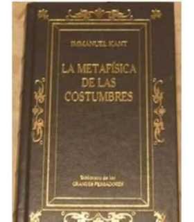 La metafísica de las costumbres. Antropología práctica