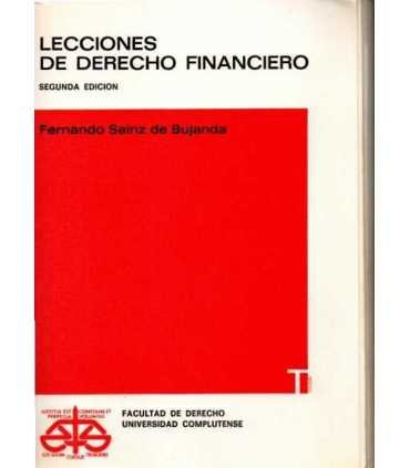 Lecciones de Derecho Financiero