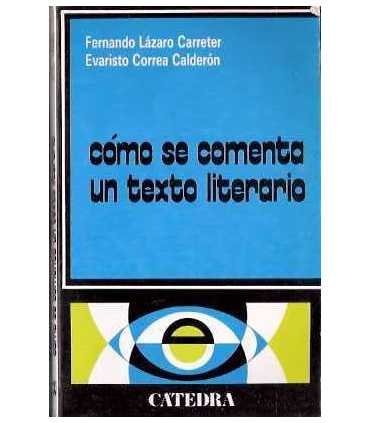 Cómo se comenta un texto literario
